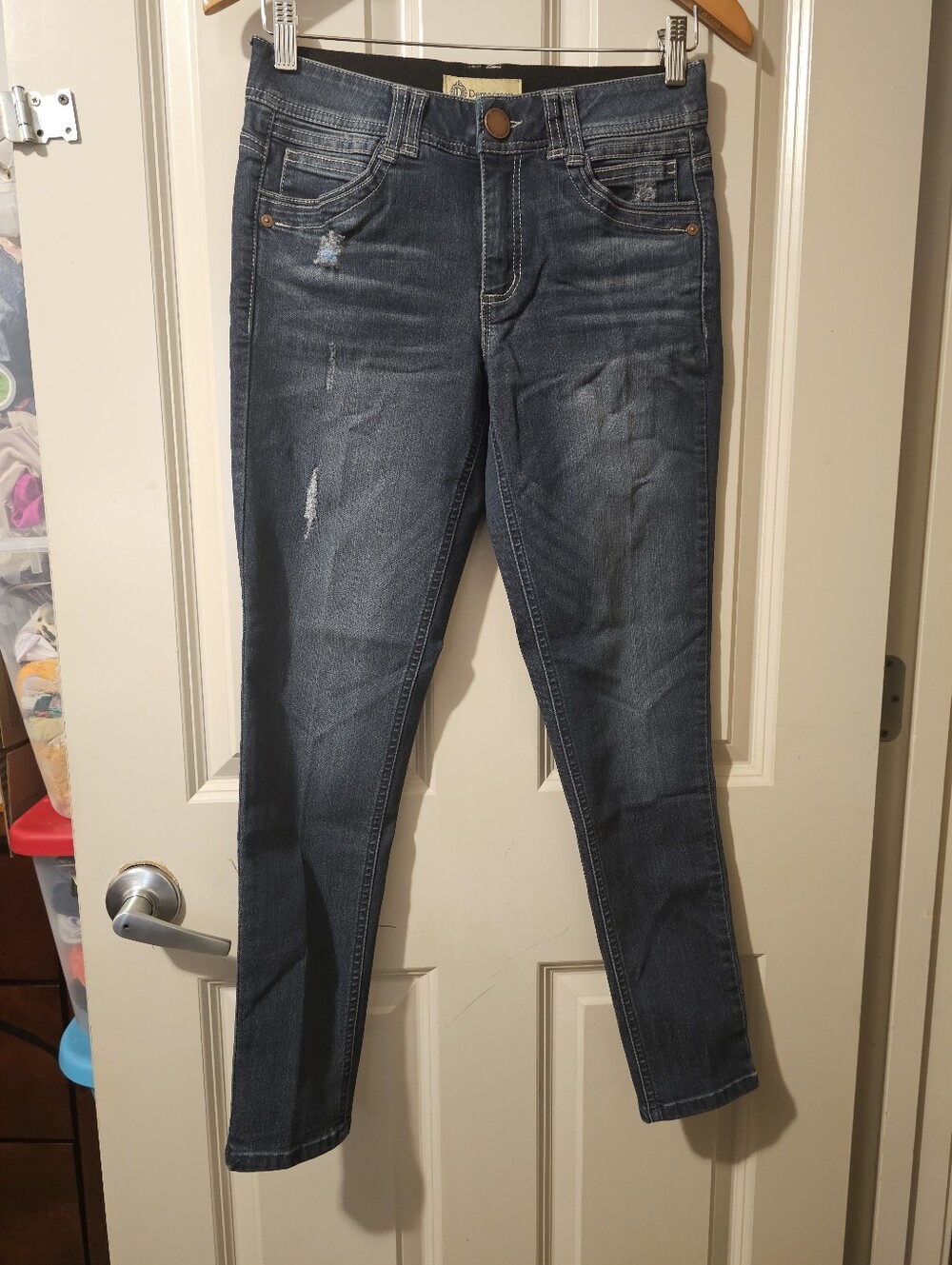 Democracy Skinny Jeans in Dark Blue Wash